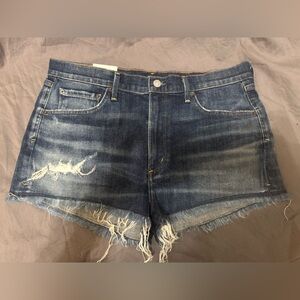 Agolde Women’s Jaden High Rise Cut Off Distressed Shorts